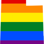 LGBTQ flag over Utah