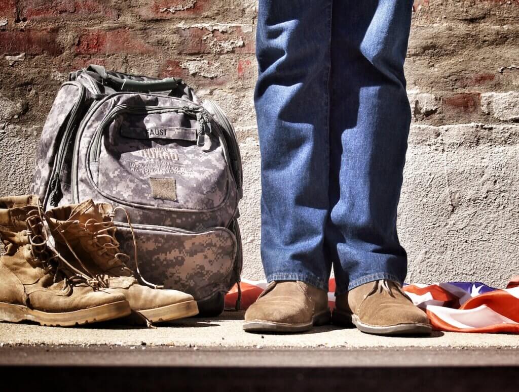 A man was arrested in Georgia after publicly holding a pro-Christian sign to raise awareness about homeless veterans.