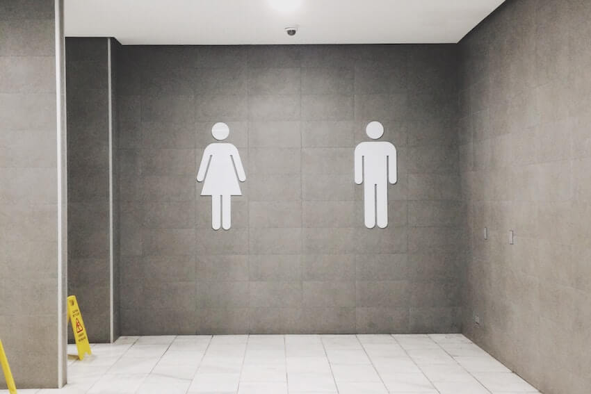 Picture of a gendered bathroom