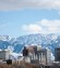 Salt Lake City, Utah with the Wasatch Mountain Range in the background.